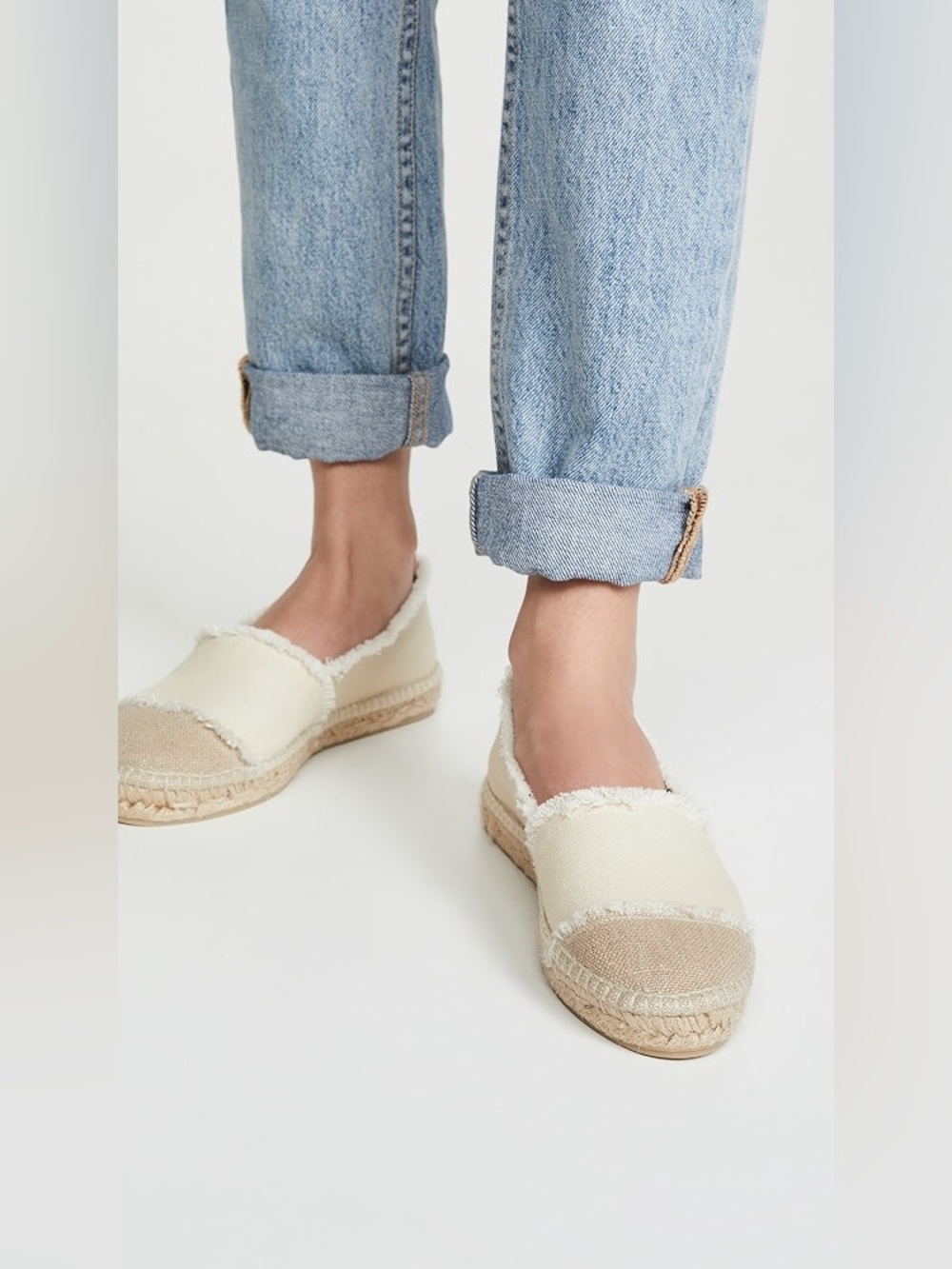 NEW Castaner Kampala Espadrille Frayed Quiet Luxury Canvas Spain Euro Summer 38